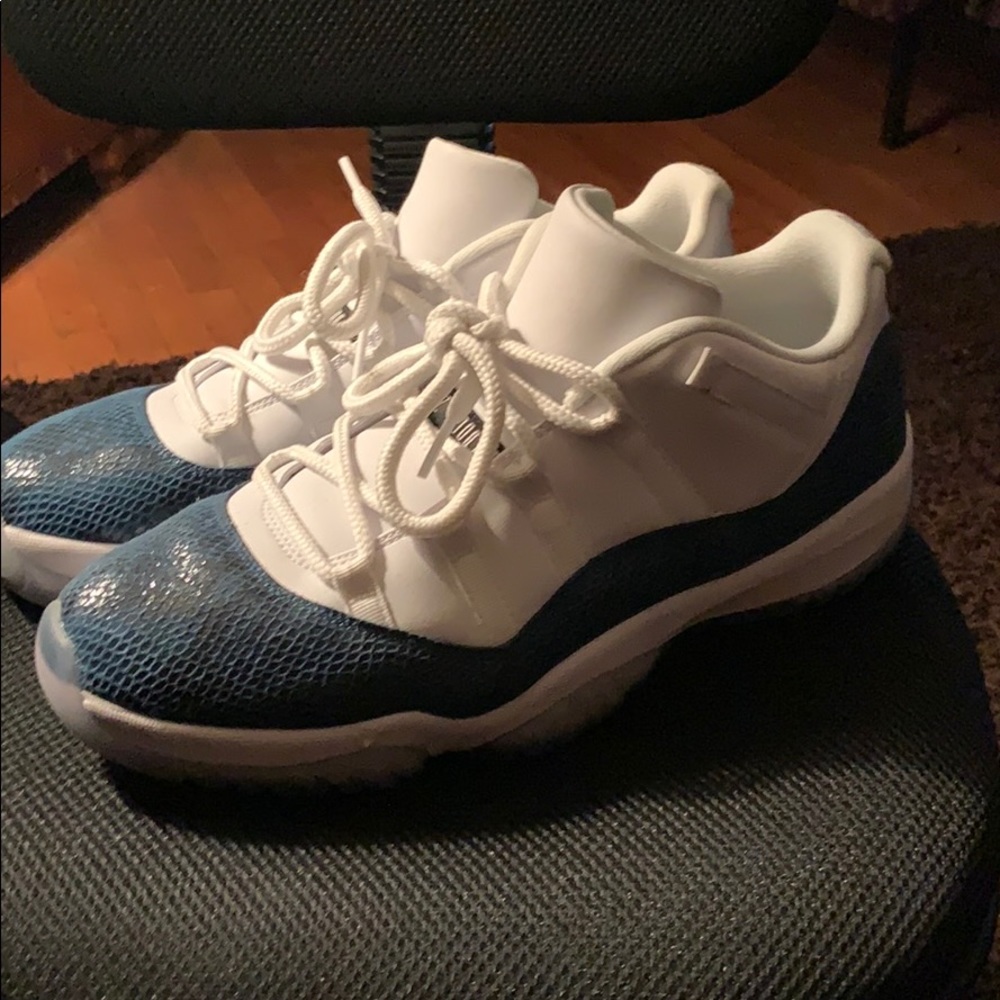 Jordan 11s Navy Snakeskins
